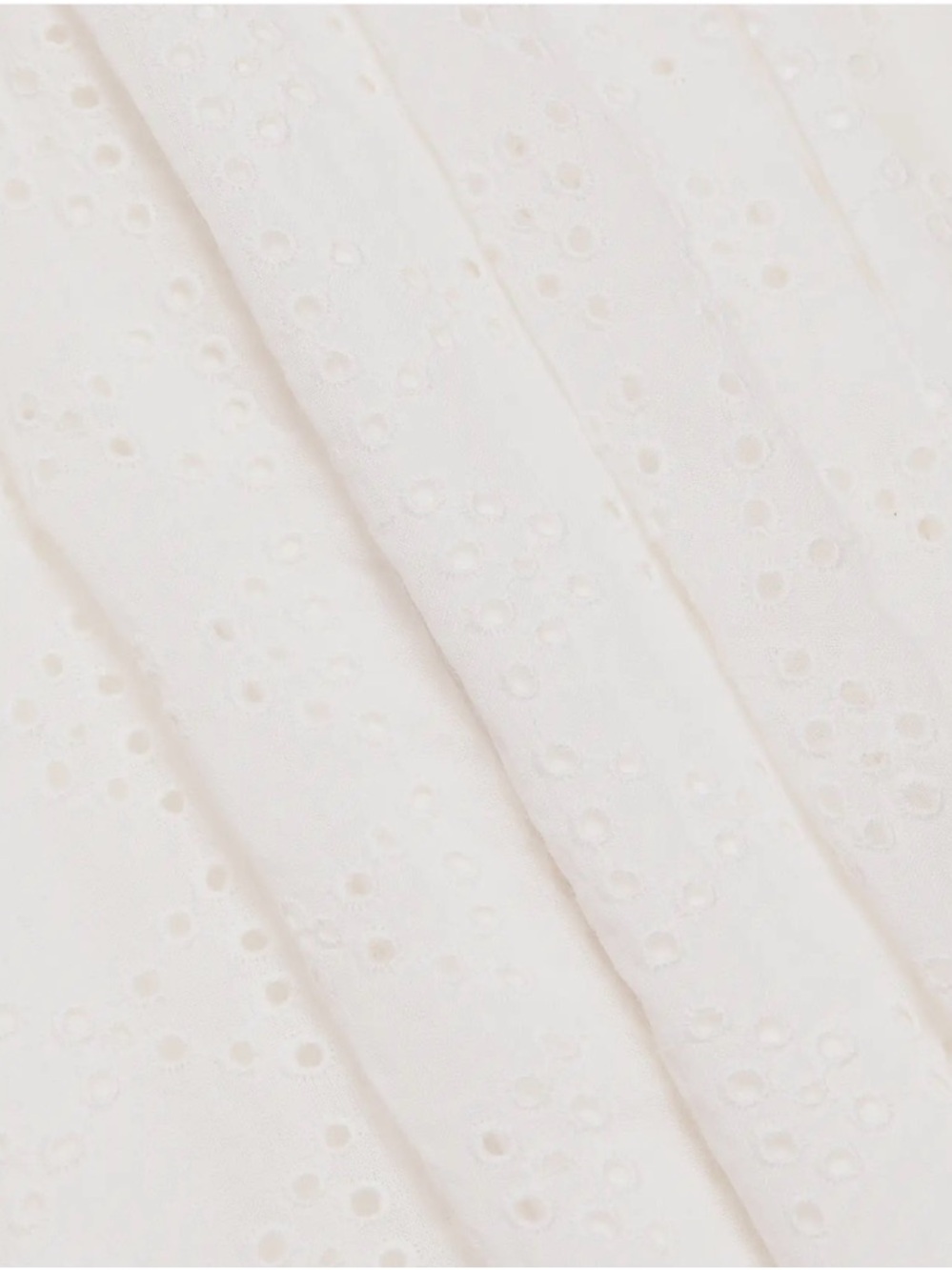 rag & bone White Eyelet V-Neck Dress - Picture 4 of 11